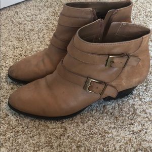 Franco Sarto Buckle ankle booties